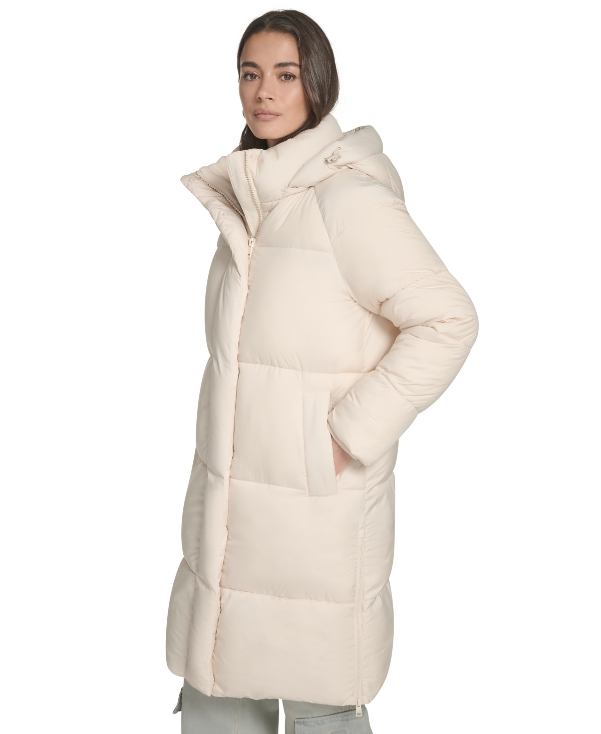 Levi's Women's Regular Mid-length Puffer Jacket In White