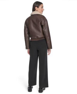 Women's Sherpa Collar Bomber Jacket