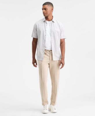 Men's Short-Sleeve Dobby Shirt, Macy's Exclusive