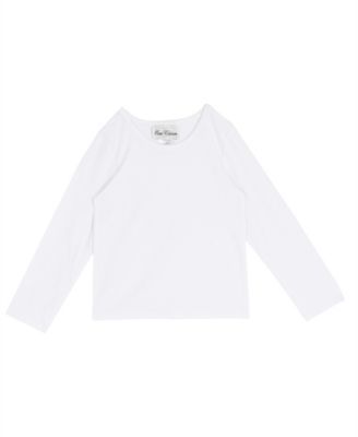 Girls' 2T-6X Long-Sleeve Top and Applique Detail Jumper, 2-Piece Set