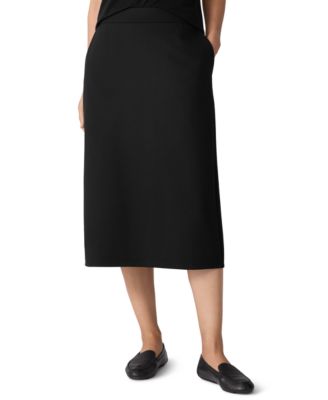 Eileen Fisher - Women's Pocket Detail Calf-Length Skirt