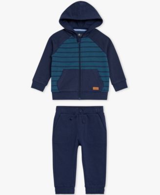 7 For All Mankind - Baby Boys 2-Piece Sweat Long Sleeve Hoodie and Joggers Set