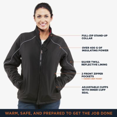 Women's Insulated Softshell Jacket - Waterproof, Windproof, Warm Winter Coat, -20°F Comfort Rating