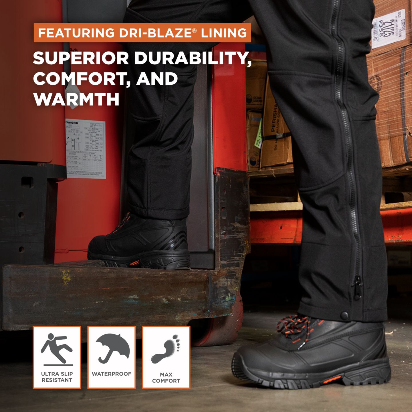 Мужские ботинки RefrigiWear Polar Force Max Waterproof Insulated 8-Inch Leather Work Boots — фото 5