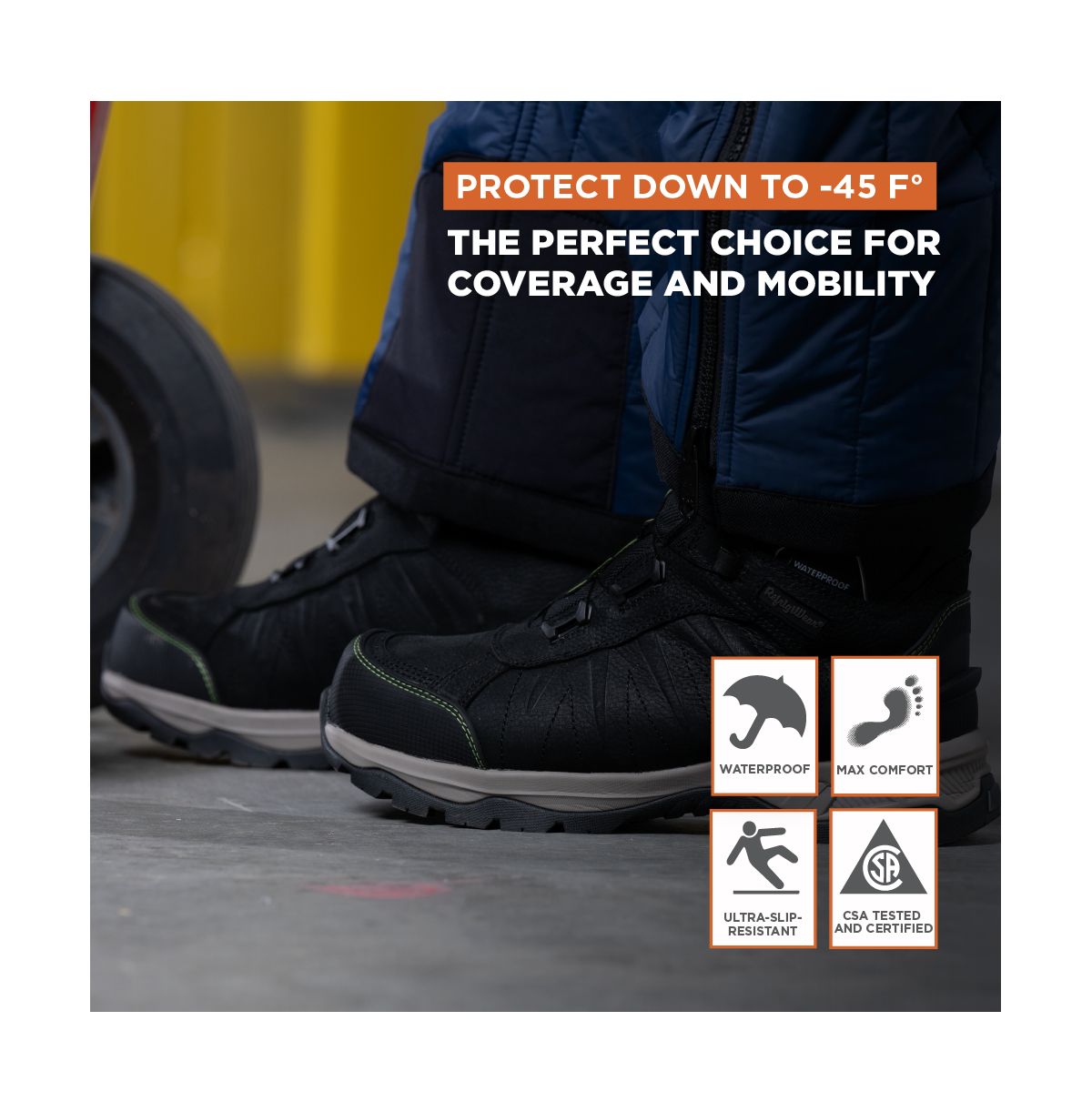 Мужские ботинки Extreme Freezer Boot - Водонепроницаемые рабочие ботинки с утеплителем для экстремальных холодов