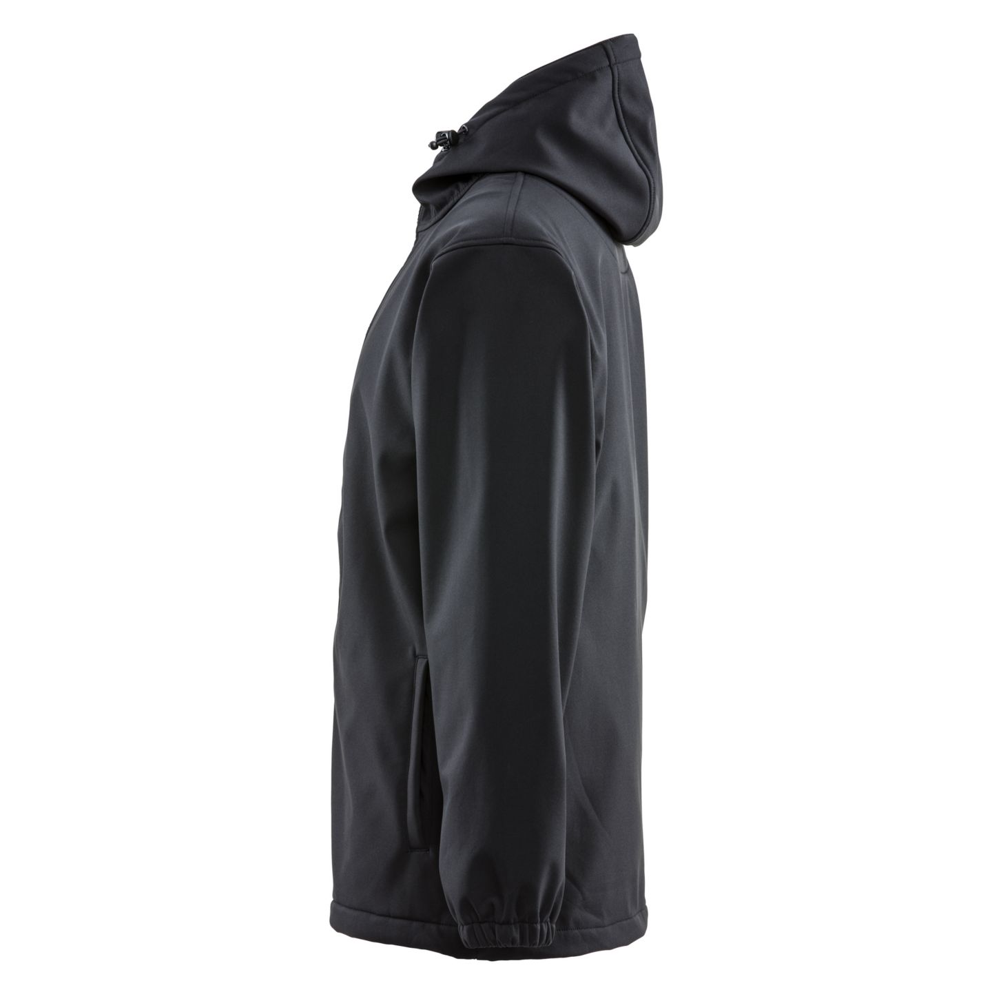 Мужская куртка RefrigiWear Big & Tall Lightweight Softshell Jacket with Hood, цвет: Чёрный — фото 8