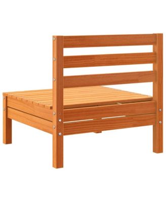 Garden Sofa Set of 4 Wax brown Solid pine wood Standard Modular