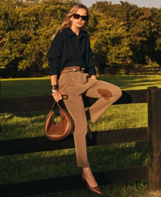 Women's Pleat Detail Cropped Pants