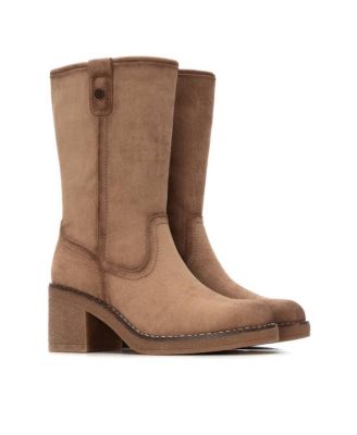 Women's Suede Heeled Booties Refresh Collection By XTI