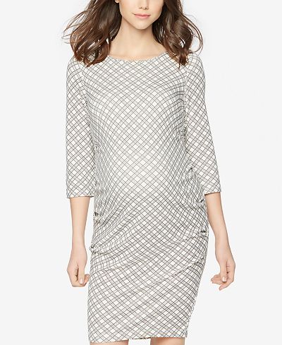 A Pea In The Pod Maternity Printed Sheath Dress