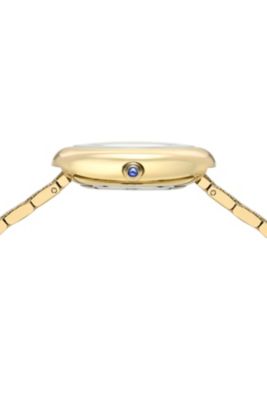 Women's Angelica Watch with Mother of Pearl Dial, Topaz Gemstones and Stainless Steel Bracelet 1341BANS