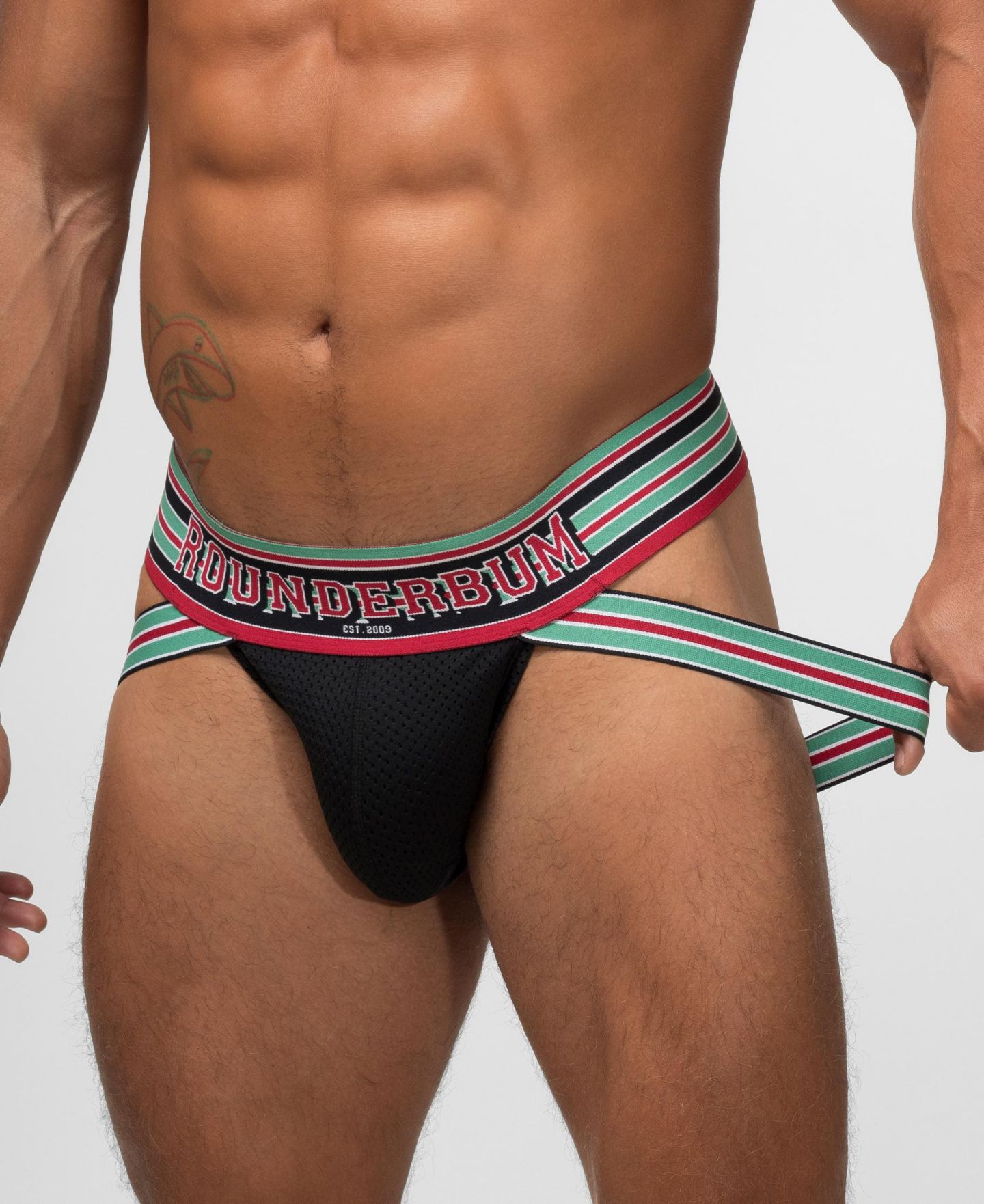 Бельё Jockstrap для мужчин — Rounderbum, цвет: Чёрный — фото 3