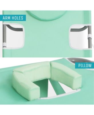 On-Your-Back Outdoor Reclining Beach Lounge Pool Camping Chair, Teal