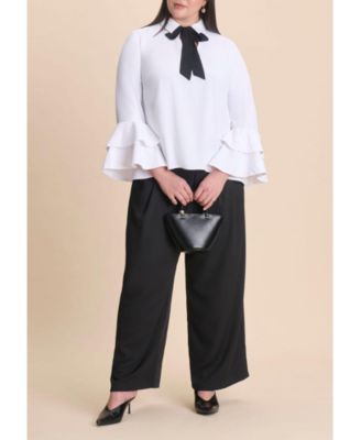 Women's Button Up Top With Bows