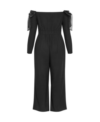 Plus Size Stacie Off Shoulder Jumpsuit