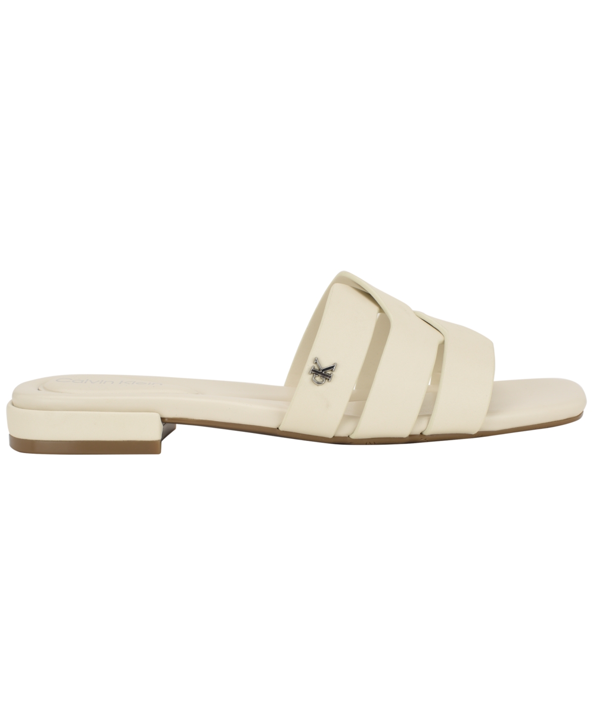 Calvin Klein Tisha Slide Sandal In White