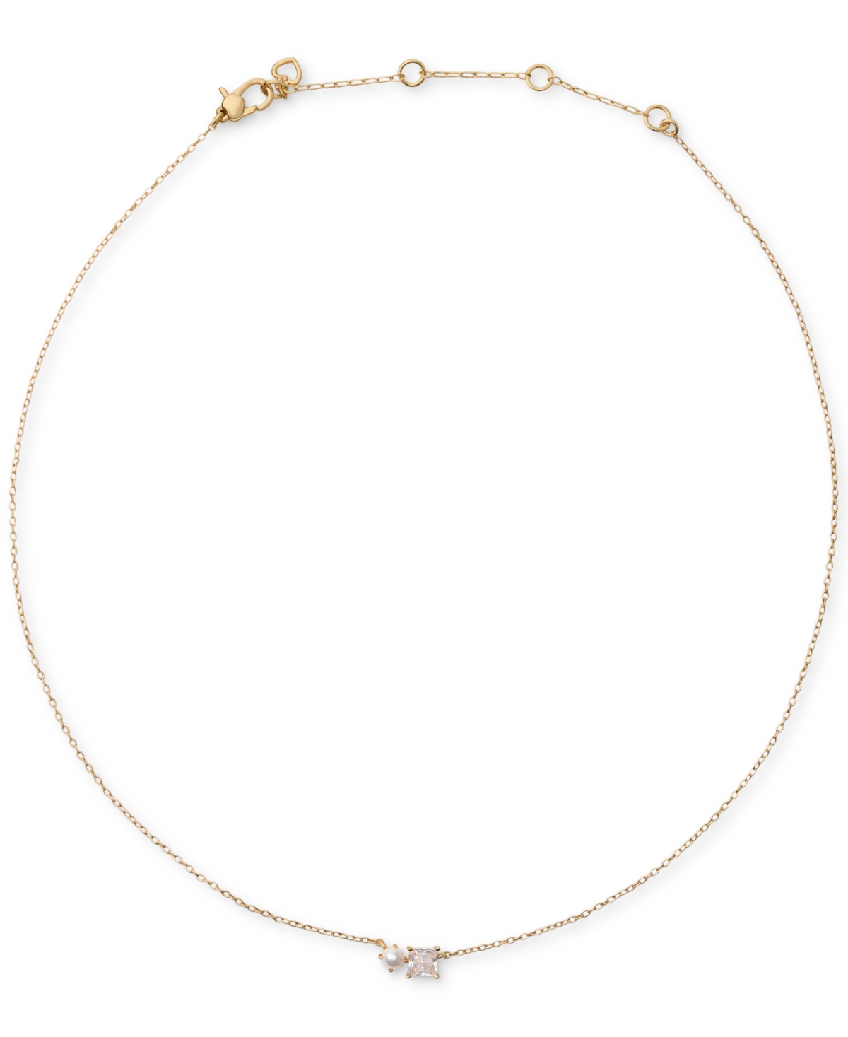 kate spade new york Cubic Zirconia and Imitation Pearl Dear Bestie Pendant Necklace