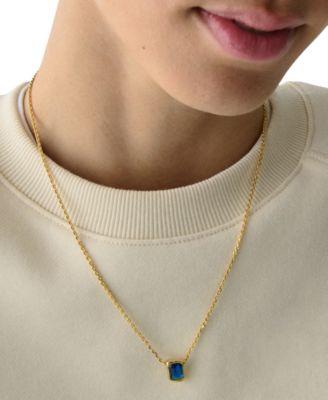 Cubic Zirconia Molten Pendant Necklace