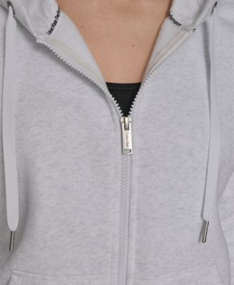 Women's Fleece Logo Tape Hoodie Jacket