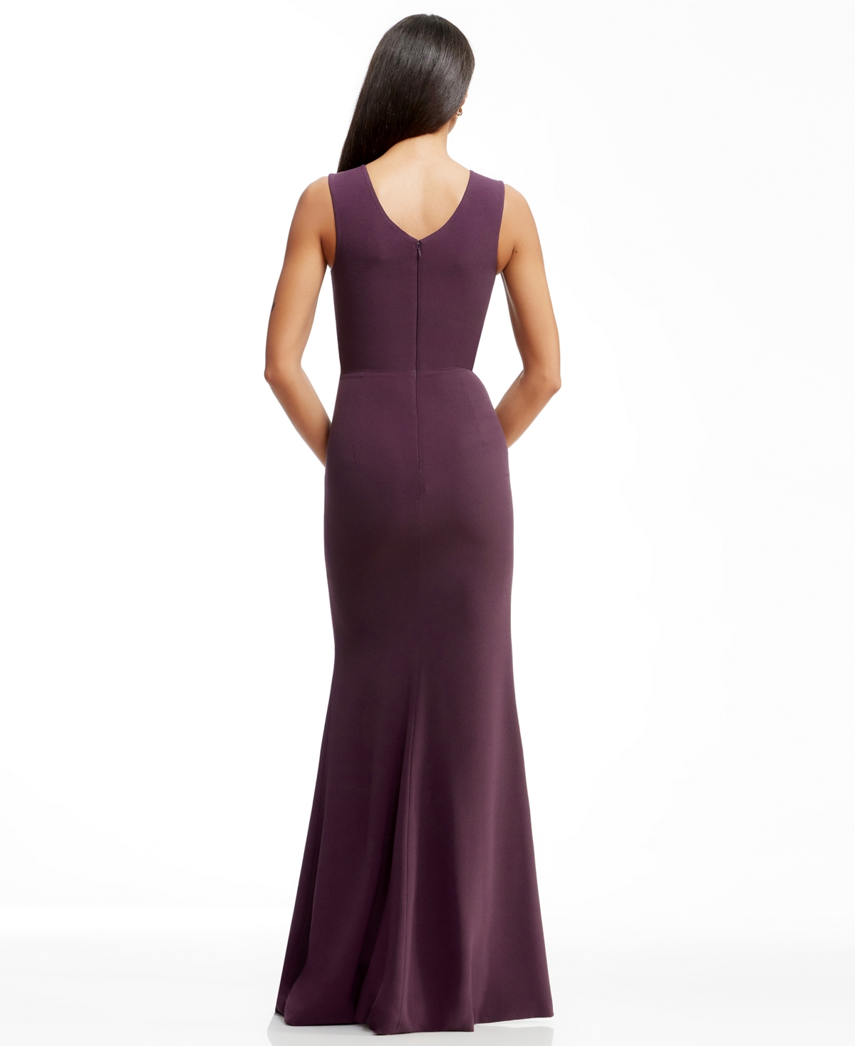 Dress The Population Women's Sandra V-neck Gown In Purple