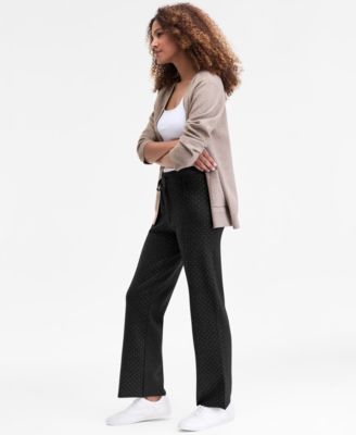 Women's Rhinestone Drawstring-Waist Knit Pants, Macy's Exclusive