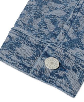 Girls' 7-16 Oversized Leopard Print Trucker Jacket