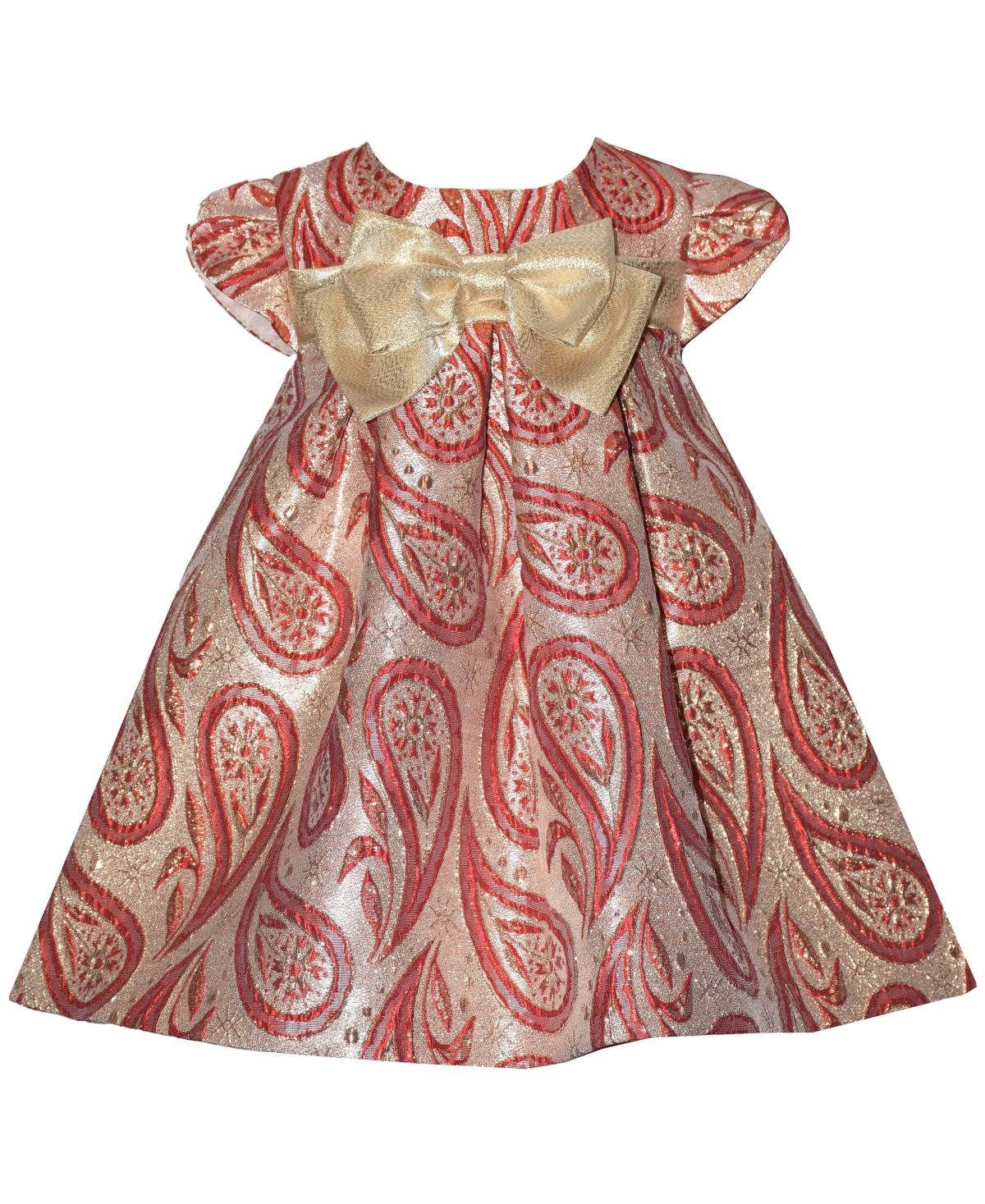Bonnie Baby Girls 2 Piece Short Sleeves Party Dress and Panty Set