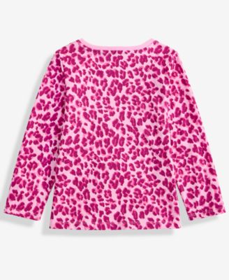 Girls Toddler 2T-4T Leopard-Print Long-Sleeve T-Shirt, Macy's Exclusive