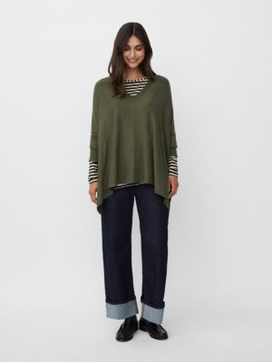 Women's MaFosna Long Sleeve V-Neck Poncho