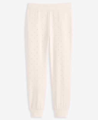 Petite Embellished High Rise Jogger Sweatpants, Macy's Exclusive