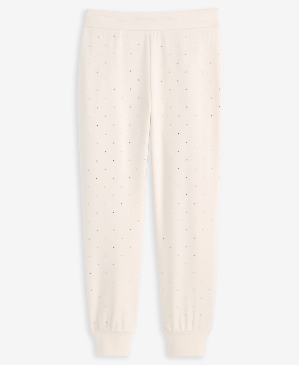 Inc International Concepts Petite Embellished High Rise Jogger Pants, Macy's Exclusive In White