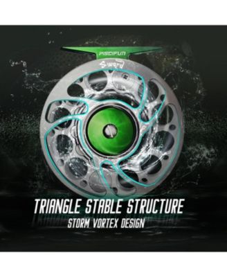 Sword Fly Fishing Reel, CNC-Machined Aluminum Alloy Fly Reel, 3/4, 5/6, 7/8, 9/10 Weight, Black, Gunmetal, Space Gray