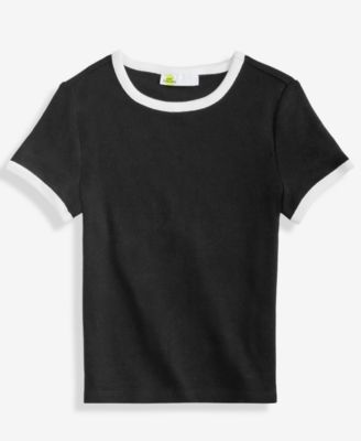 Little & Big Girls Rib Baby Tee, Exclusively at Macy's 