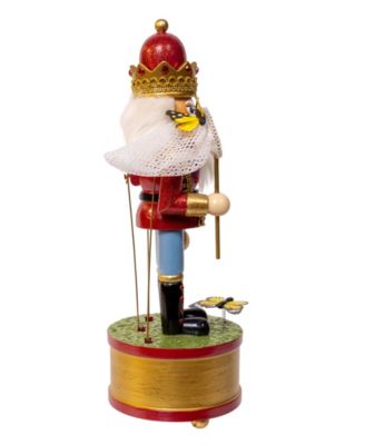 12" Wind-Up Musical Butterfly Catcher Nutcracker
