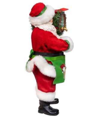 Fun and Festive 10.5" Fabrich&eacute; Beer Santa with Barrel