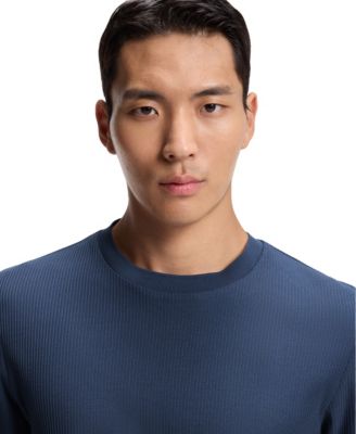 Men's Regular-Fit Structured Cotton T-Shirt