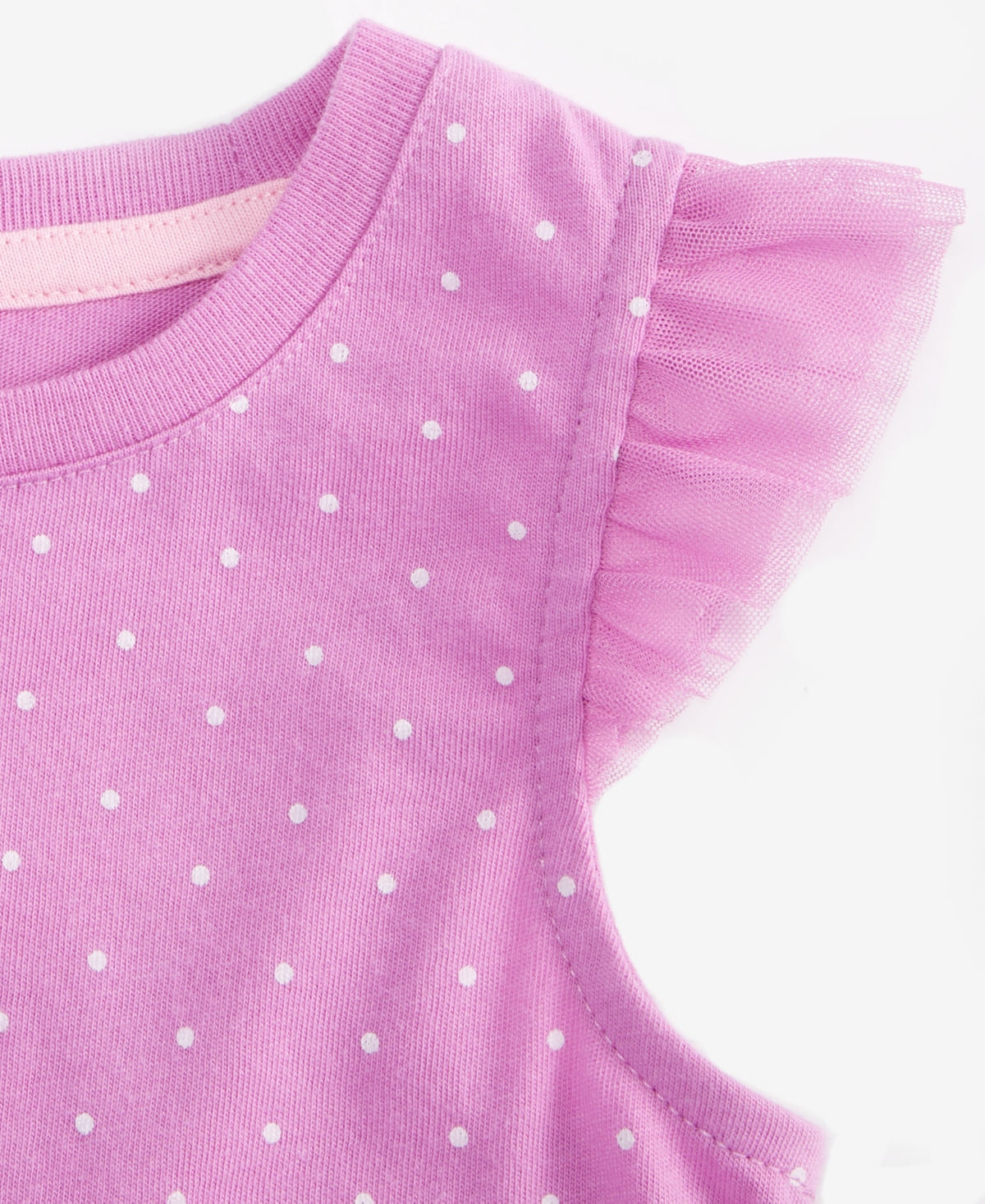 Epic Threads Girls Toddler 2T-4T Short-Sleeve Dot-Print Ruffled Top, Macy's Exclusive