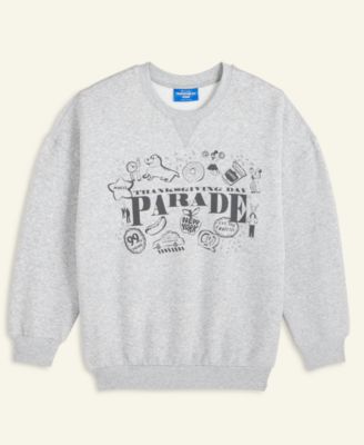 Thanksgiving Day Parade 2025 Men's and Women's Light Heather Grey Crewneck Sweatshirt, Macy's Exclusive
