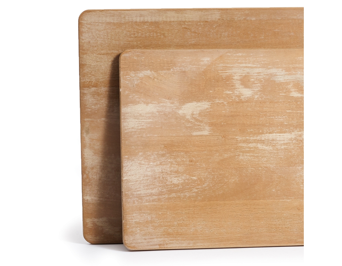 14" x 31.5" Large Premium Antique Long Rectangle Wood Cutting Boards Set of 2