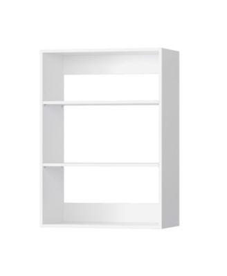 Short Tower Wood Built In Closet Organizer Unit, Wood Closet Organizer Starter Kit, Mounted Closet Systems