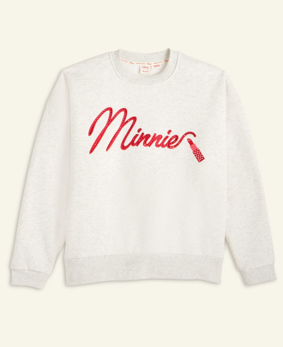 Disney | Macy's Women's Minnie Mouse Sweatshirt Embellished with Crystals by Swarovski, Exclusive