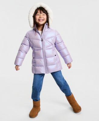 Michael Kors Toddler and Little Girls Stadium Puffer Jacket - Macy's
