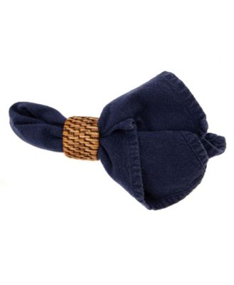 Artifacts Trading Company Rattan 6-Piece Oval Napkin Ring Set