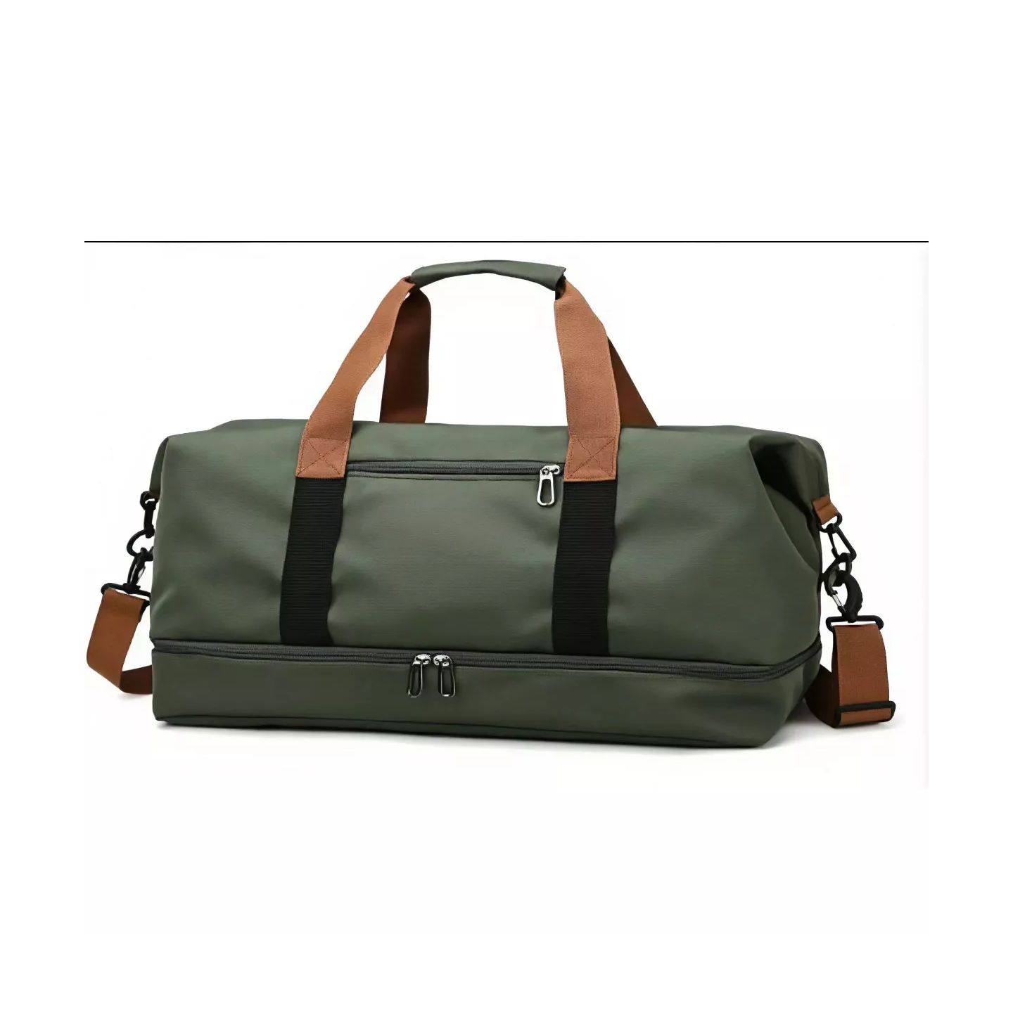 Сумка Urtala 1 Large Capacity Travel, Luggage, Dry Wet Separation Large Capacity Travel, Casual Outdoor Travel Bag Handbag, Yoga, цвет: Армейский зелёный — фото 1