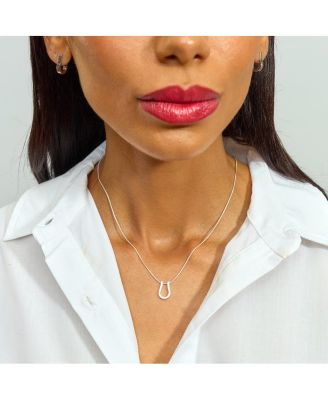 Horse Shoe Petal Pendant