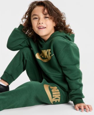 Boys' 4-7 Club Fleece Logo Long-Sleeve Hoodie and Sweatpants, 2-Piece Set