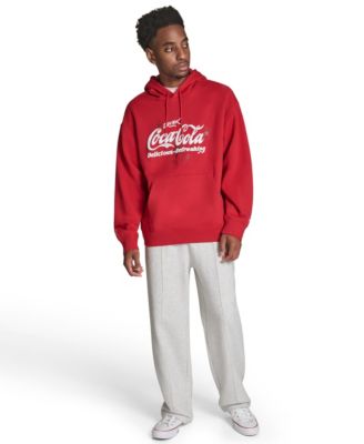 Men's Coca Cola Logo Hooded Sweatshirt
