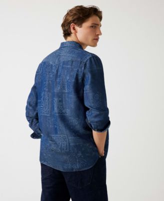 Men's Bandana Long-Sleeve Overshirt