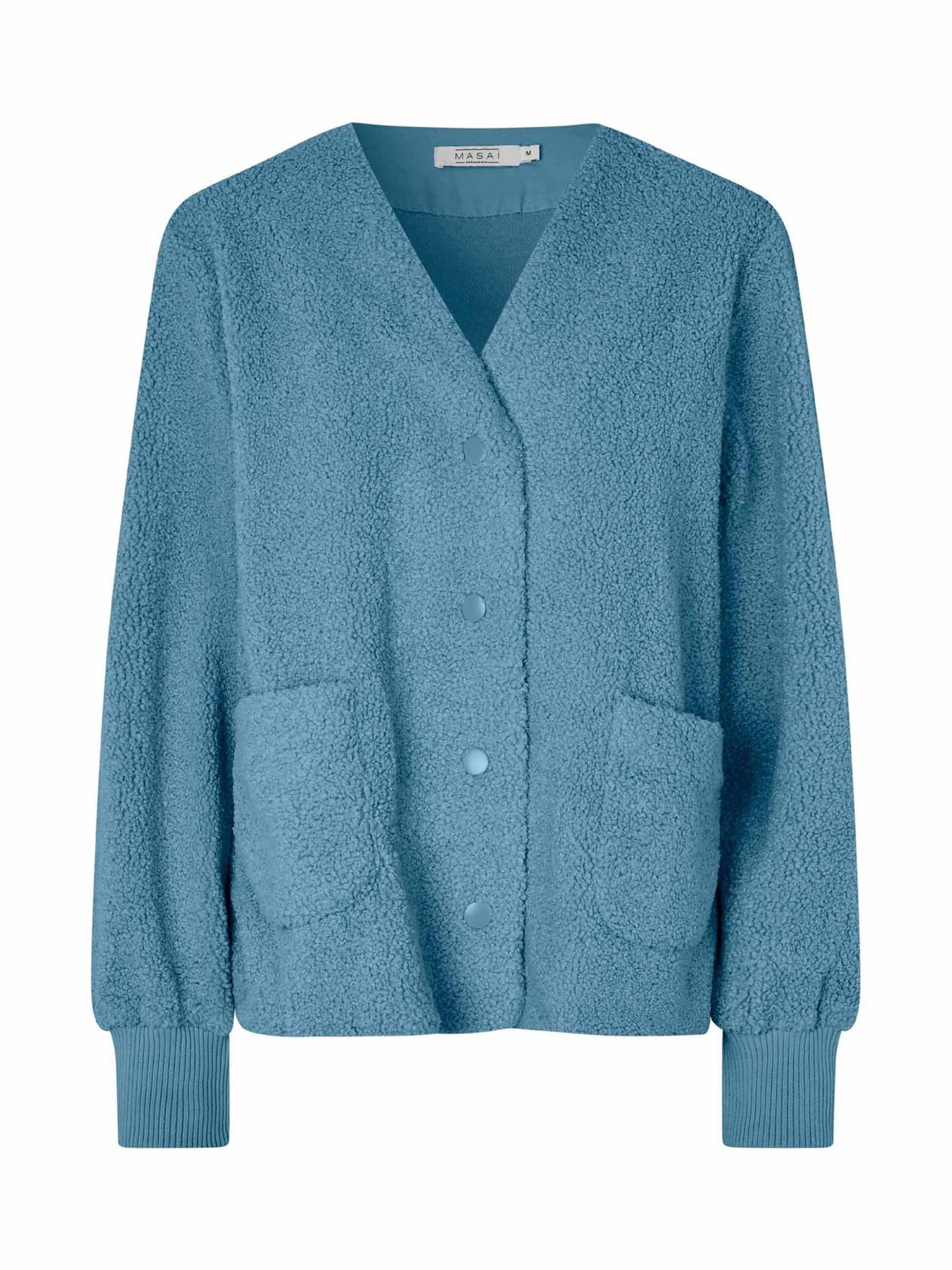 Женская куртка Masai Copenhagen MaJunte V-Neck Long Sleeve, цвет: Синий — фото 2