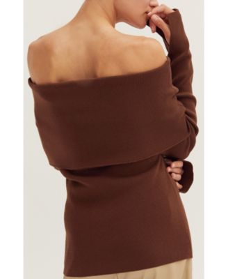 Women's Women's Ana Foldover Off Shoulder Knit Top